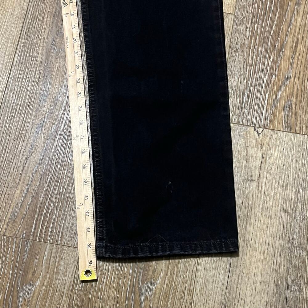 VTG Y2K Levi’s 550 Relaxed Fit Straight Leg Jeans Black Mens 34x36 Grunge Work - Picture 10 of 10